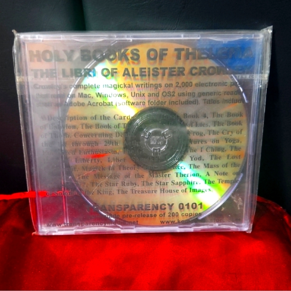 Holy Books of Thelema: The Libri of Aleister Crowley LIMITED ED CDROM ONLY 200